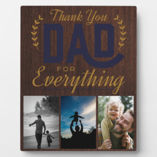 Bedankt papa voor alles Foto Fotoplaat