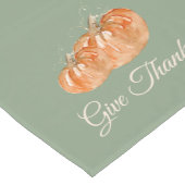 Bedankt pompoen geven korte tafelloper (Hoek)