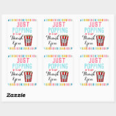 Bedankt Popcorn sticker (Vel)