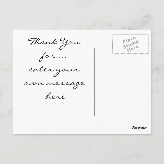 Bedankt Post Kaarten Top Hat (Achterkant)