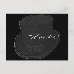 Bedankt Post Kaarten Top Hat