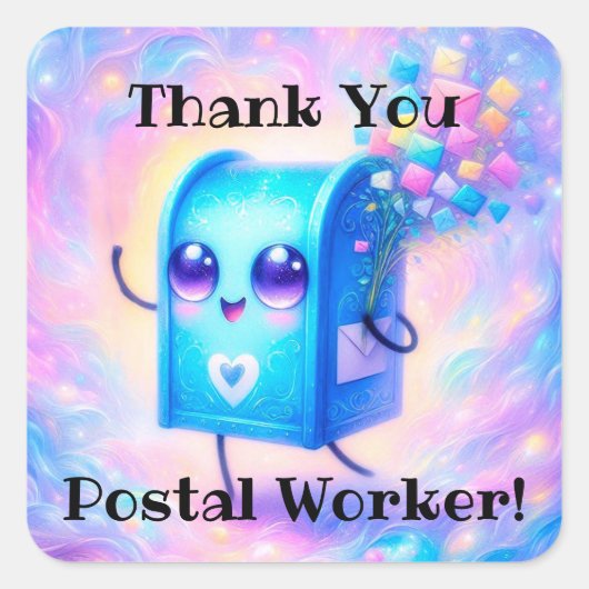 Bedankt Postbode Stickers (Voorkant)