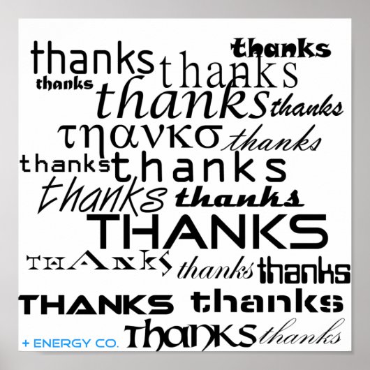 Bedankt Poster (Voorkant)