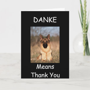 "BEDANKT" PUPPY STIJL BEDANKKAART