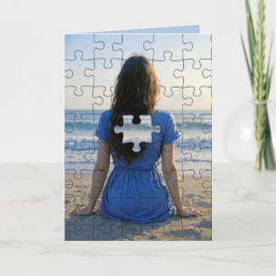 Bedankt Puzzelstuk Ontbreekt Kaart