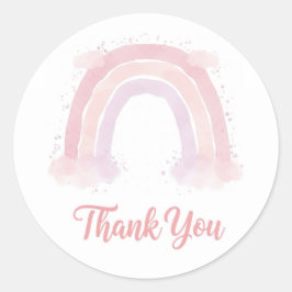 Bedankt regenboog sticker
