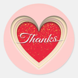 Bedankt Ronde Sticker