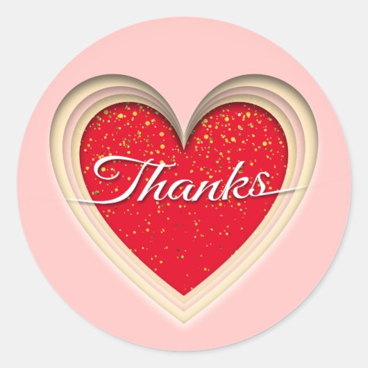 Bedankt Ronde Sticker (Voorkant)