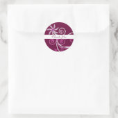 Bedankt Ronde Sticker (Tas)