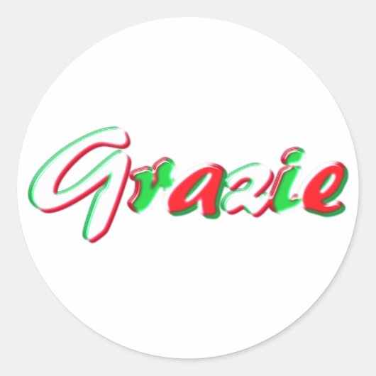 Bedankt Ronde Sticker (Voorkant)