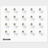 Bedankt Ronde Sticker (Vel)