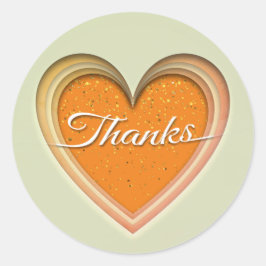 Bedankt Ronde Sticker