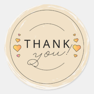 Bedankt Ronde Sticker