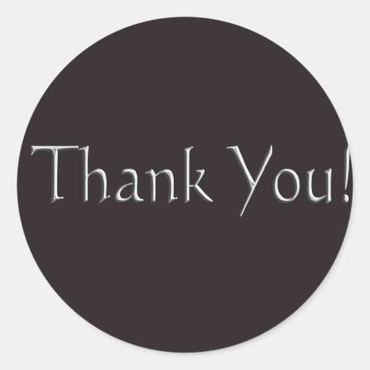 bedankt ronde sticker (Voorkant)
