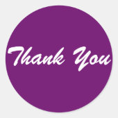 Bedankt Ronde Sticker (Voorkant)