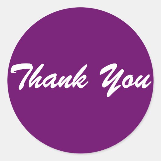Bedankt Ronde Sticker (Voorkant)