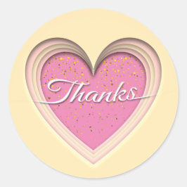 Bedankt Ronde Sticker