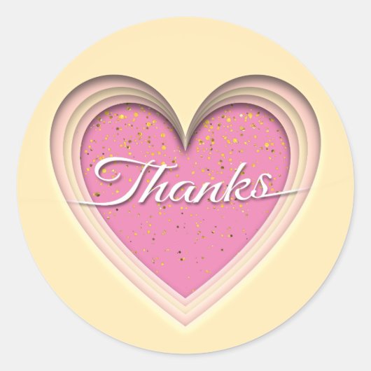 Bedankt Ronde Sticker (Voorkant)