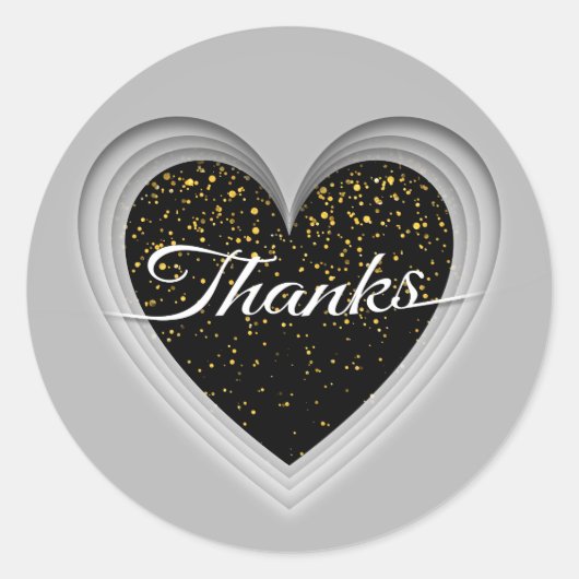 Bedankt Ronde Sticker (Voorkant)