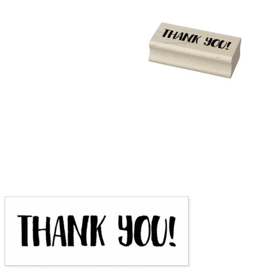Bedankt Rubberstempel (Gestempeld)