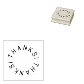 Bedankt! Rubberstempel (Gestempeld)