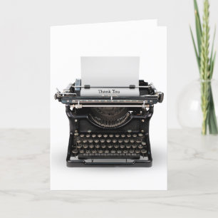 Bedankt  schrijfmachine