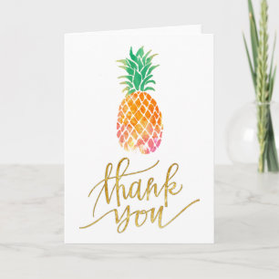 Bedankt script ananas