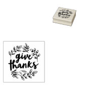 Bedankt script geven 	rubberstempel (Gestempeld)