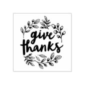 Bedankt script geven 	rubberstempel (Afrduk)