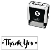 Bedankt script retro harten  zelfinktende stempel (In situ)