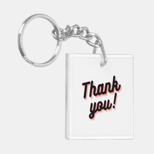 Bedankt Shadow Keyring Sleutelhanger (Voorkant Links)