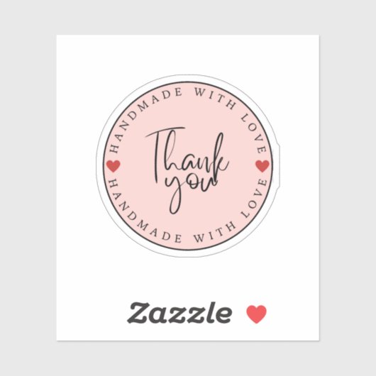 Bedankt Small Business Handmade Sticker (Vel)