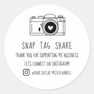 Bedankt Snap Tag Delen Sociale Media