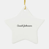 Bedankt Softball Coach-woorden van groep, team, ro Keramisch Ornament (Achterkant)