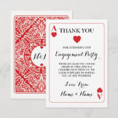 Bedankt Speelkaarten Aas Harten Rood (Voorkant / Achterkant)