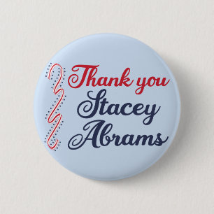 Bedankt Stacey Abrams Ronde Button 5,7 Cm