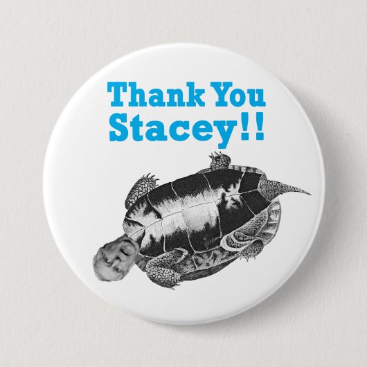Bedankt Stacey Ronde Button 7,6 Cm (Voorkant)