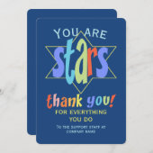 Bedankt Stars Staff Group Company (Voorkant / Achterkant)