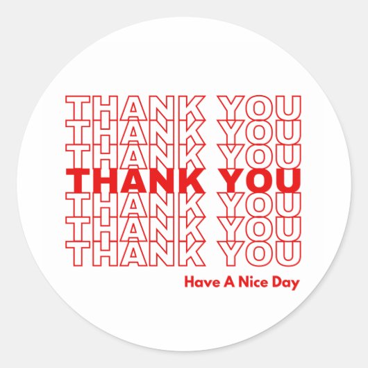 Bedankt Sticker (Voorkant)