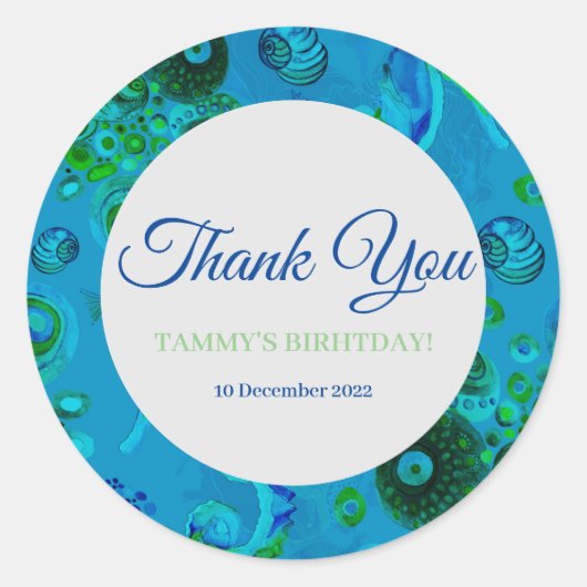 Bedankt Sticker (Voorkant)