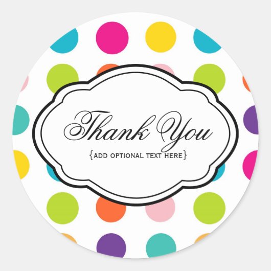 Bedankt Sticker (Voorkant)