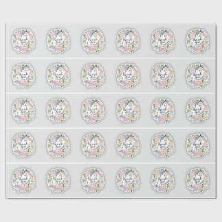 Bedankt Sticker Cadeaupapier