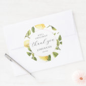 Bedankt Sticker Citroen Baby Shower Bruiloft Showe (Envelop)