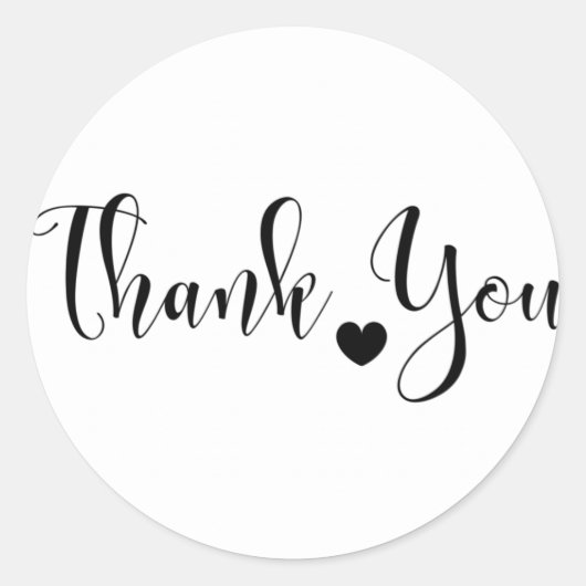 Bedankt sticker label (Voorkant)
