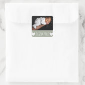 Bedankt Sticker met de foto van je baby (Tas)