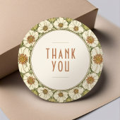 Bedankt Sticker Vintage Art Nouveau Mucha