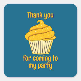 Bedankt sticker voor de feestzakken