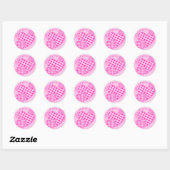 Bedankt Stickers met roze harten (Vel)