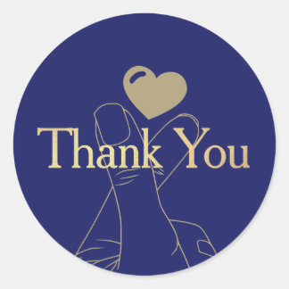 Bedankt Stiker Ronde Sticker