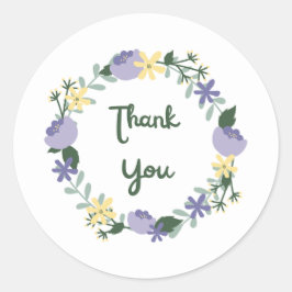 Bedankt Stikers Ronde Sticker